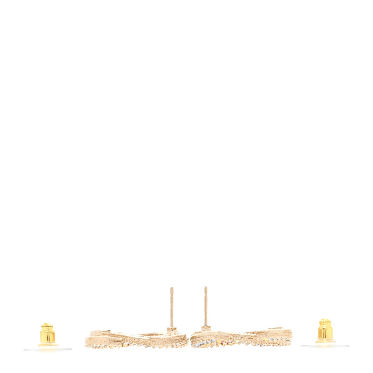 Crystal CC Earrings Gold Multicolor