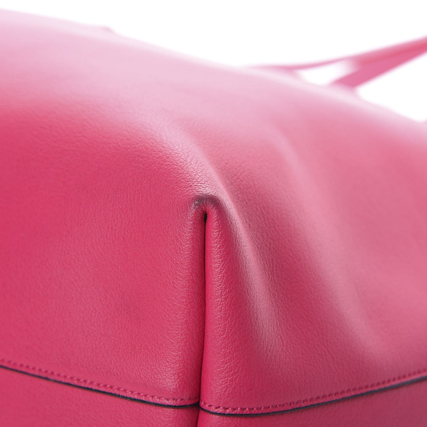 Calfskin Large Shopping Tote Fuchsia