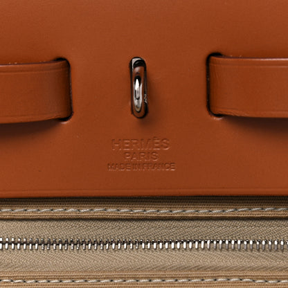 Hermes Vache Hunter Toile Herbag Zip 31 PM Trench Cuivre 7 of 12