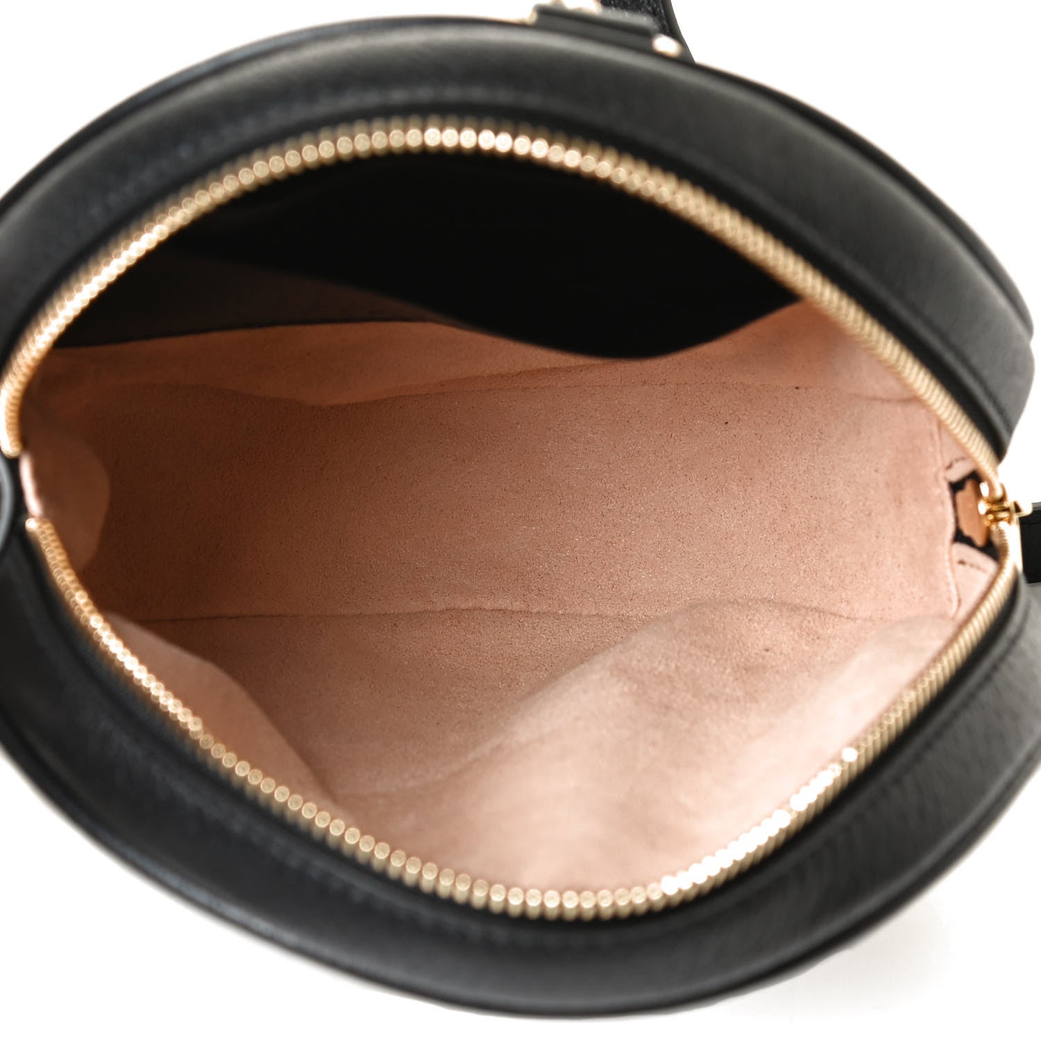 Gucci Grained Calfskin Web Mini Ophidia Round Backpack Black 4 of 10