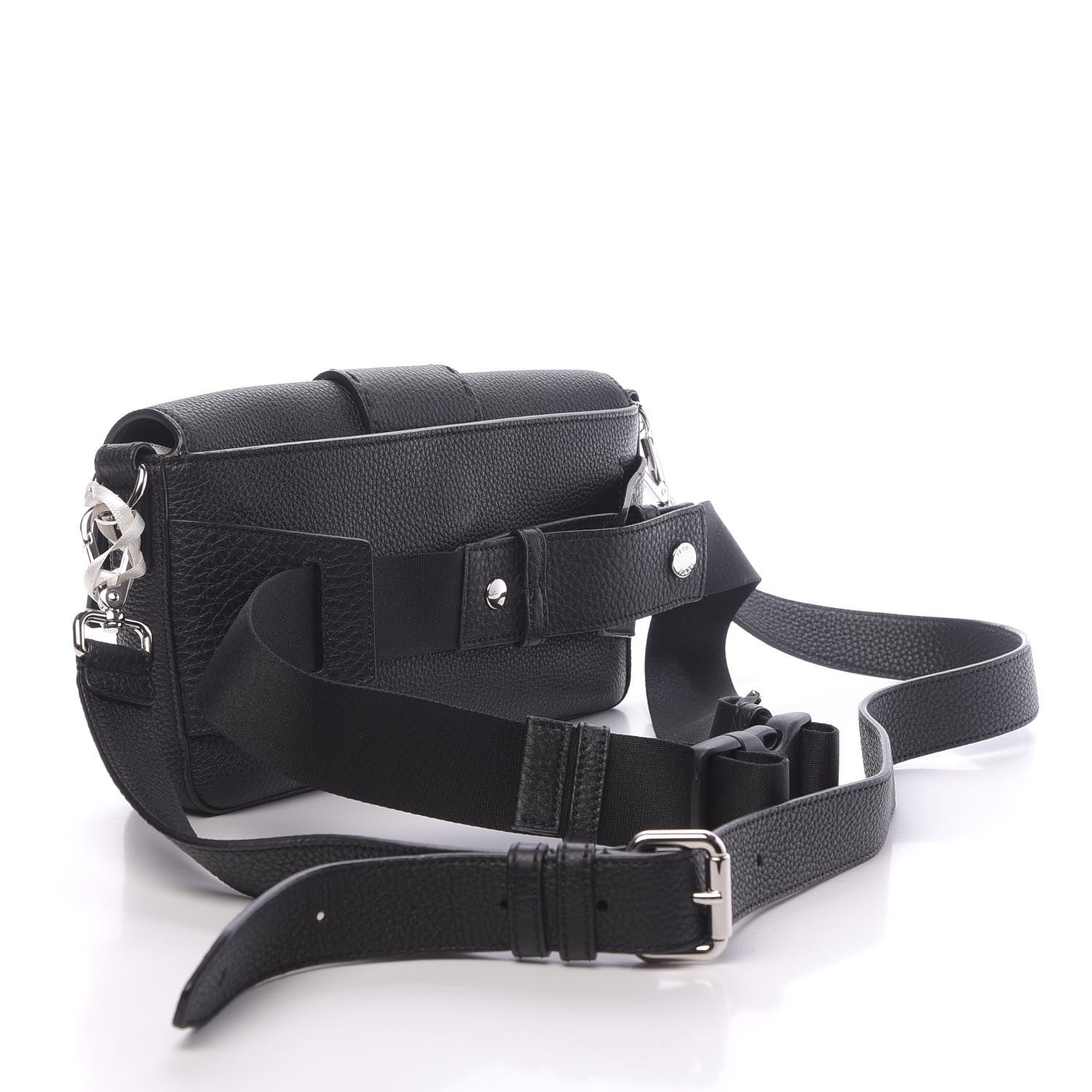 Fendi Cuoio Romano Selleria Belt Baguette Bag Black 4 of 10