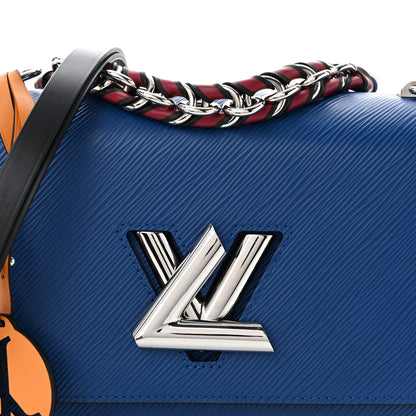 Louis Vuitton Epi Twist Braided Strap Shoulder Bag MM Bleu Roi 8 of 10