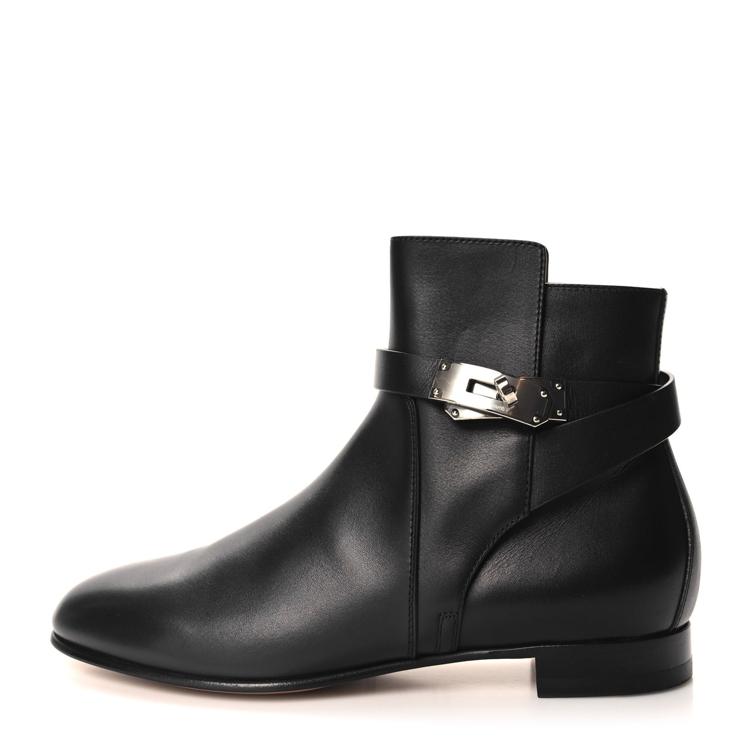 Calfskin Neo Low Boots 38.5 Black