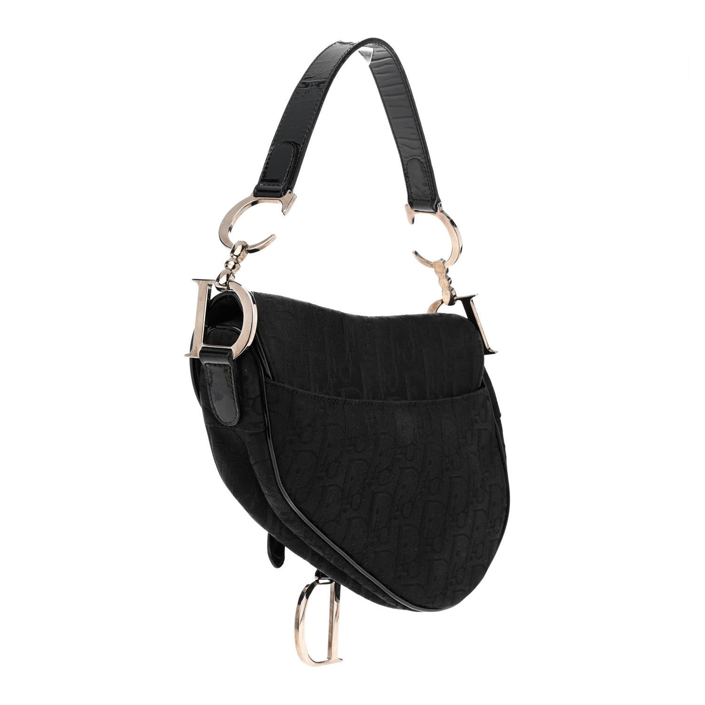 Monogram Saddle Bag Black