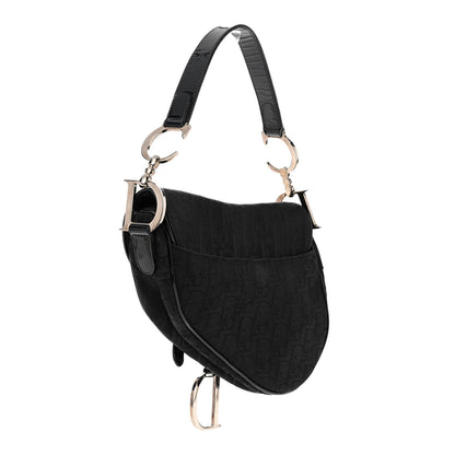 Christian Dior Monogram Saddle Bag Black 3 of 11