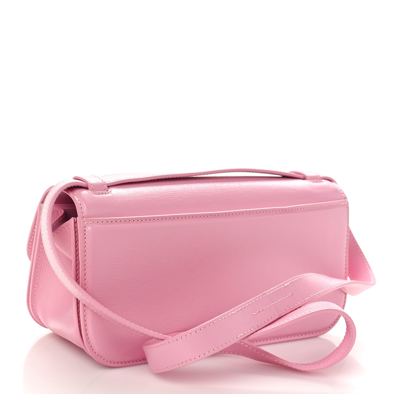 Balenciaga Calfskin Stripe Embossed Small Gossip Bag Candy Pink 2 of 8