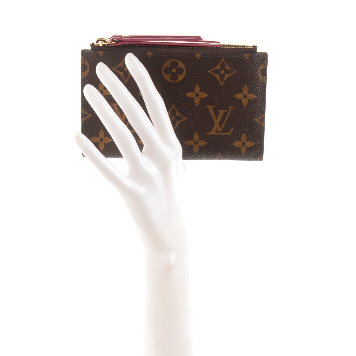 Monogram Adele Compact Wallet Fuchsia