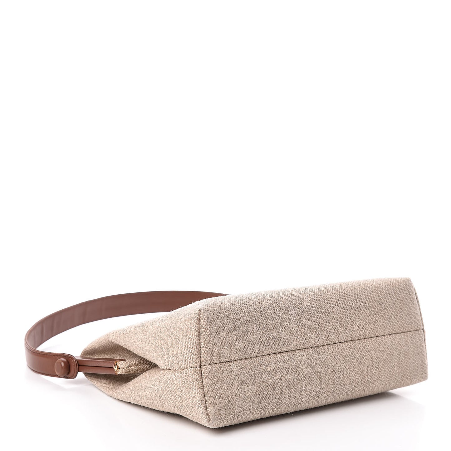 Linen Frame Shoulder Bag Beige