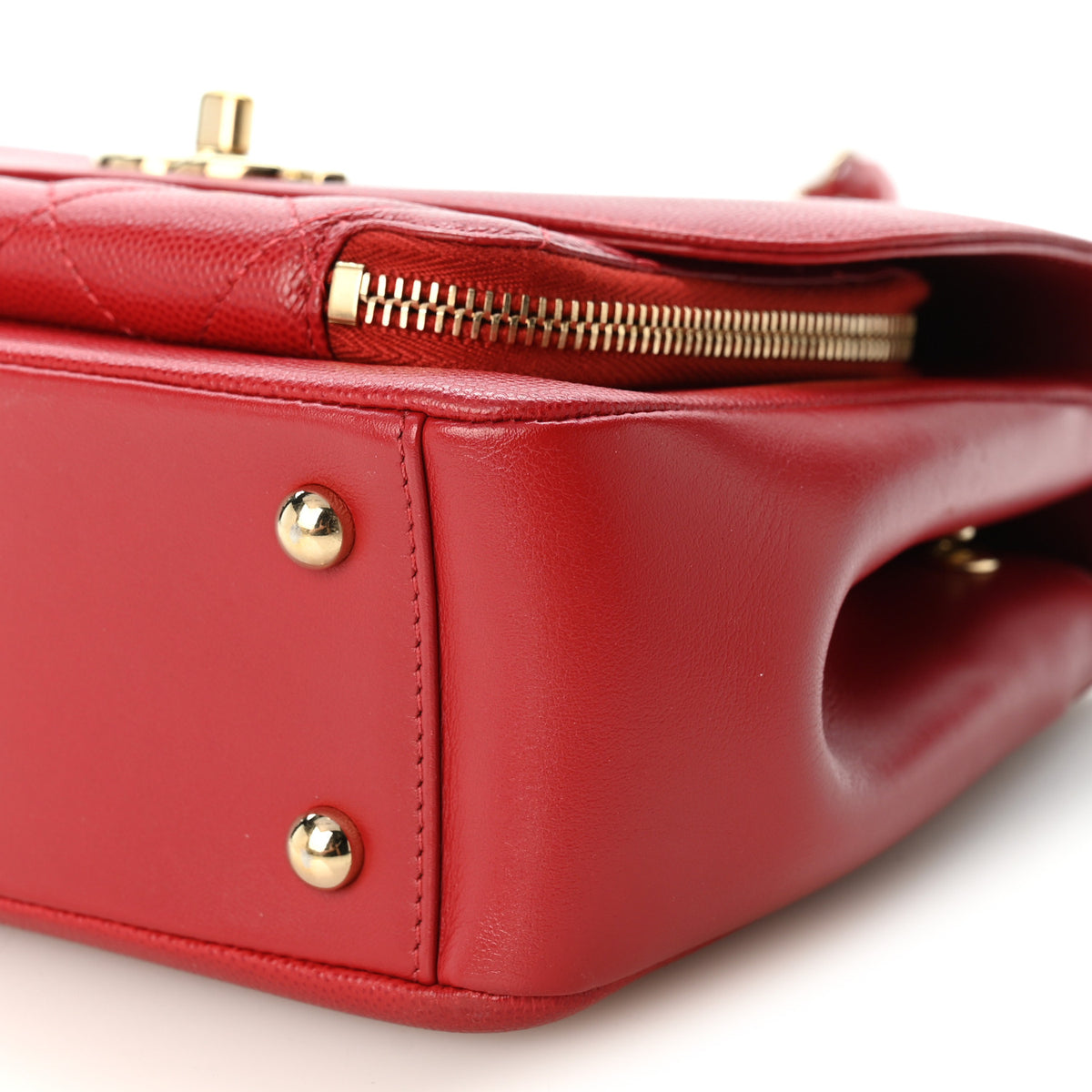Chanel Caviar Quilted Medium Business Affinity Flap Red 10 of 10
