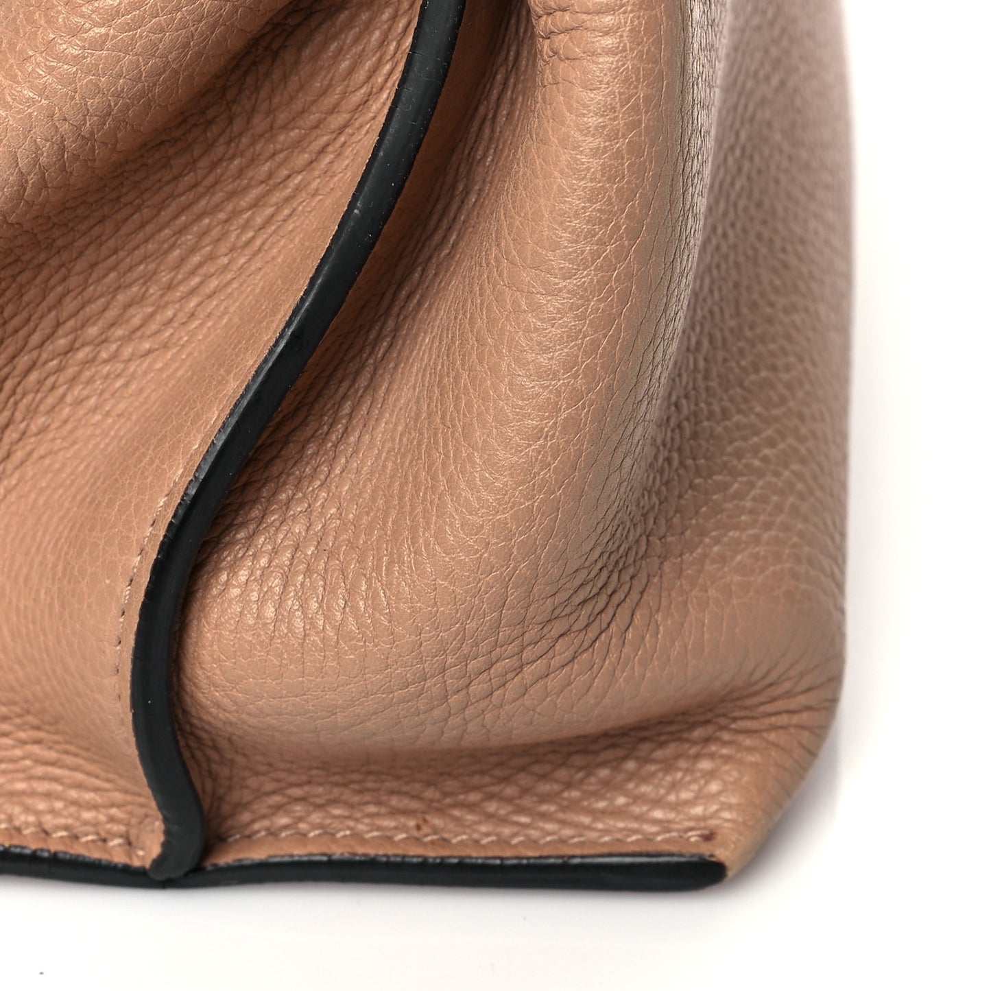 Cellarius Calfskin Medium Bamboo Daily Top Handle Bag Camelia