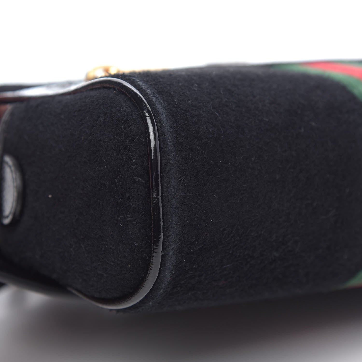 Gucci Suede Small Ophidia Belt Bag 85 34 Black 8 of 9