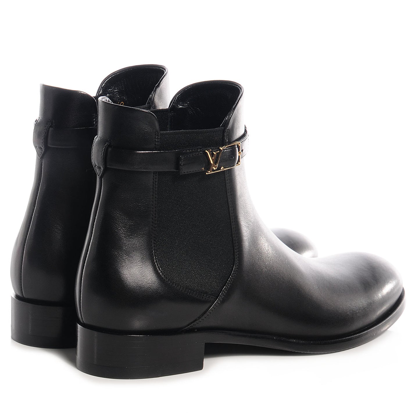 Leather Loyalty Flat Ankle Boots Black 37.5