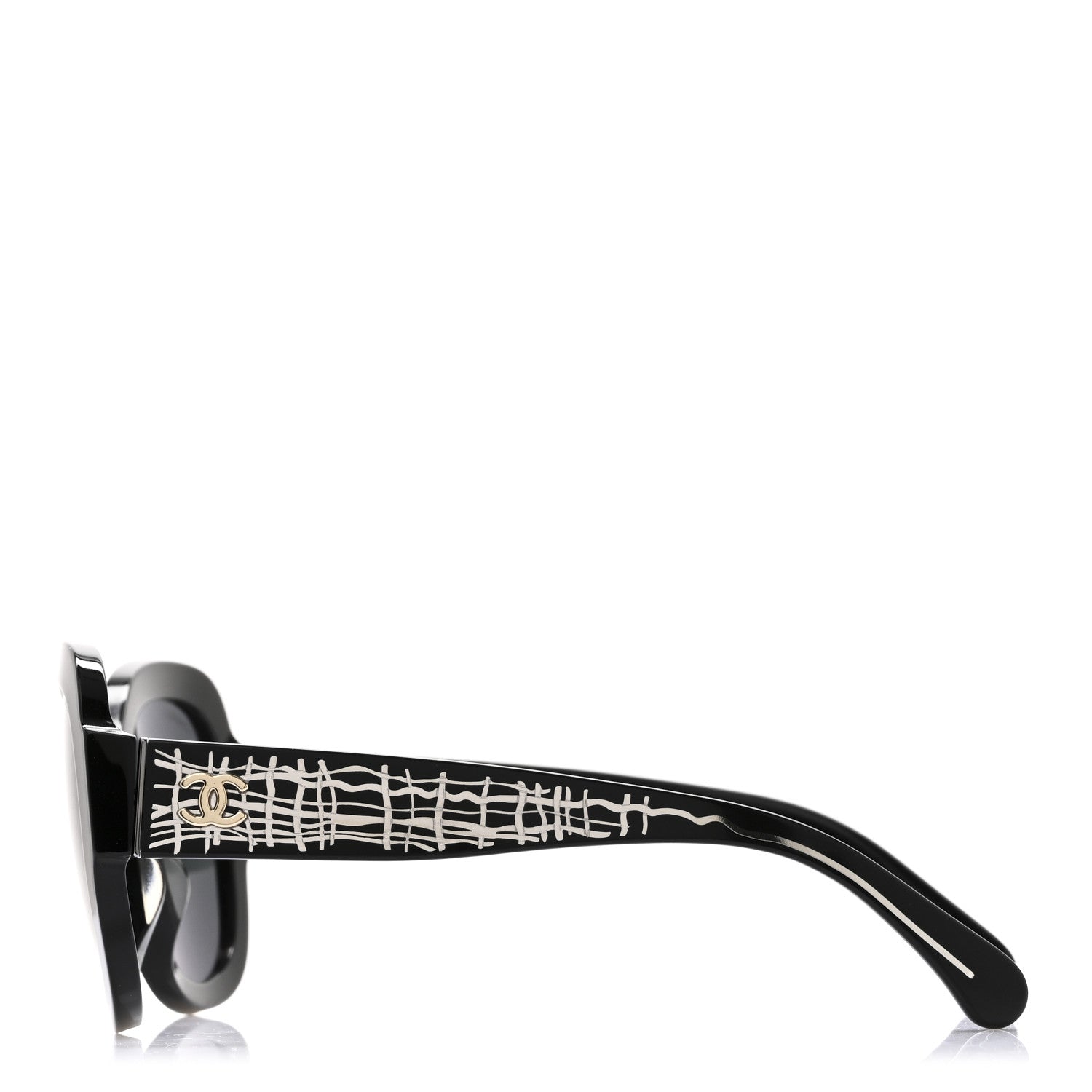 Chanel Acetate Pantos Sunglasses 5433 Black 2 of 6