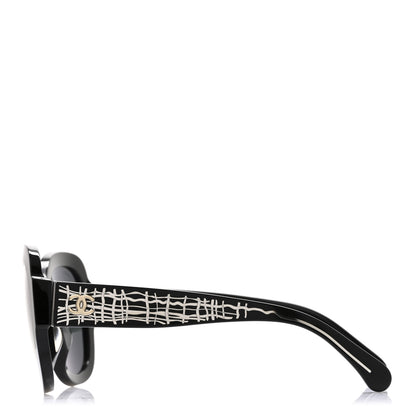 Chanel Acetate Pantos Sunglasses 5433 Black 2 of 6