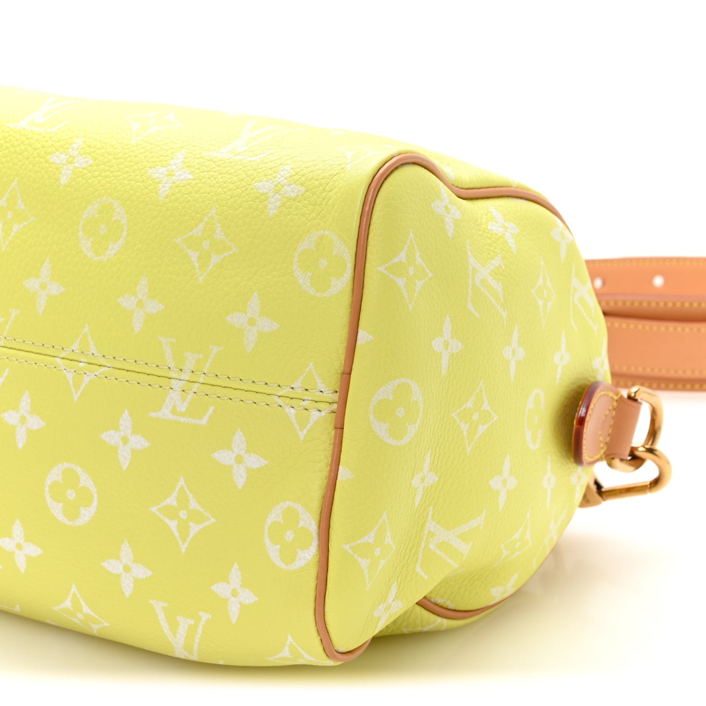 Calfskin Monogram Speedy P9 Bandouliere 25 Lemonade Yellow