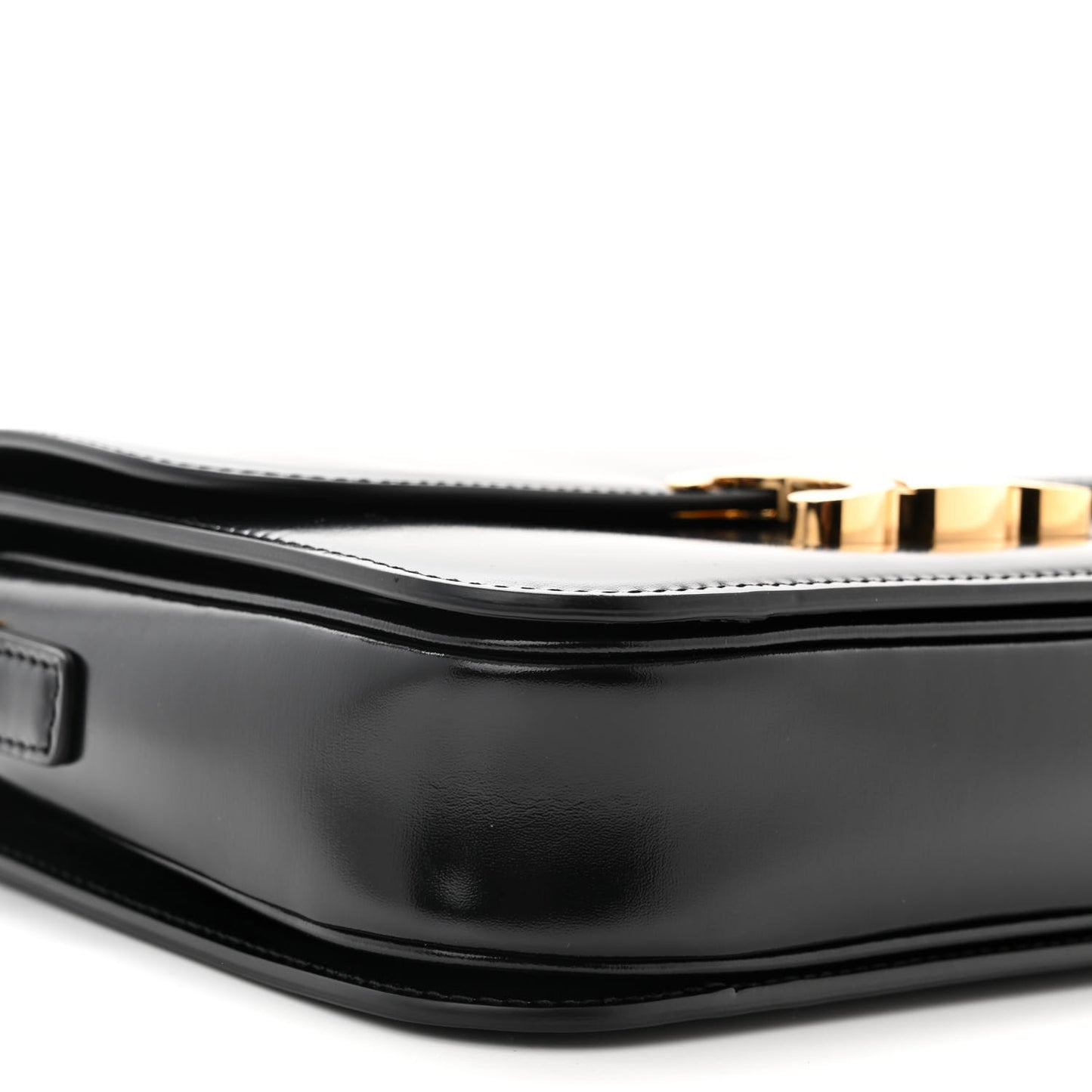 Shiny Calfskin Medium Triomphe Black