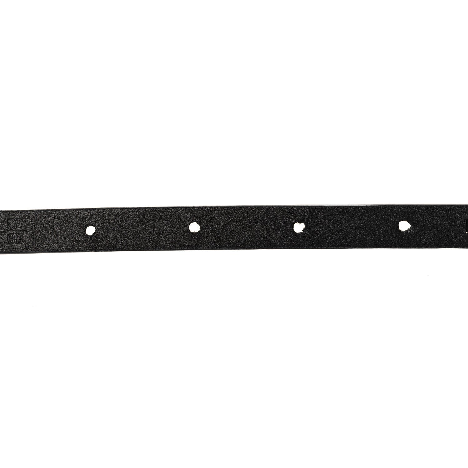 Chanel Calfskin Chain Logo Skinny Belt 80 32 Black 4 of 6