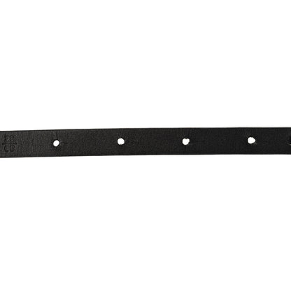 Chanel Calfskin Chain Logo Skinny Belt 80 32 Black 4 of 6