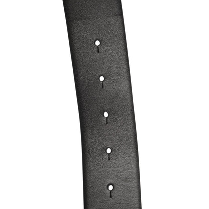Valentino Garavani Glossy Calfskin VLogo Reversible 40mm Belt 80 32 Black Rubin 5 of 5