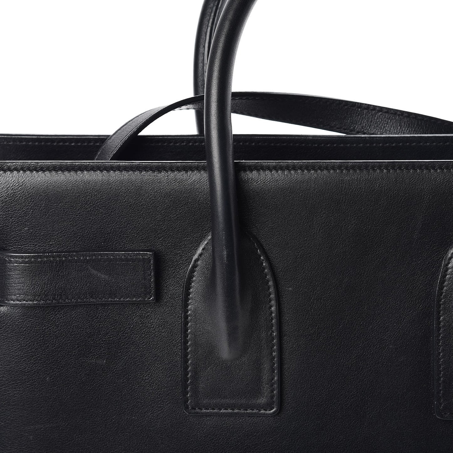 Calfskin Small Sac De Jour Black
