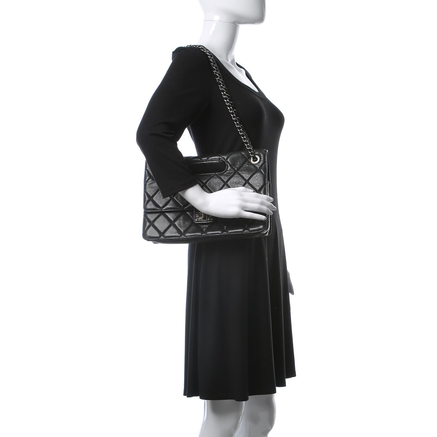 Chanel Washed Lambskin Jumbo Take Away Flap Black 3 of 11