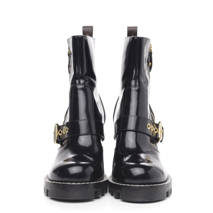 Louis Vuitton Patent Calfskin Star Trail Boots 40 Black 2 of 9