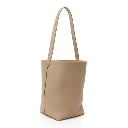 The Row Grained Calfskin Medium N/S Park Tote Dark Taupe 3 of 9
