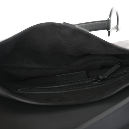 Christian Dior Ultra Matte Calfskin Saddle Bag With Strap Black Black 5 of 11