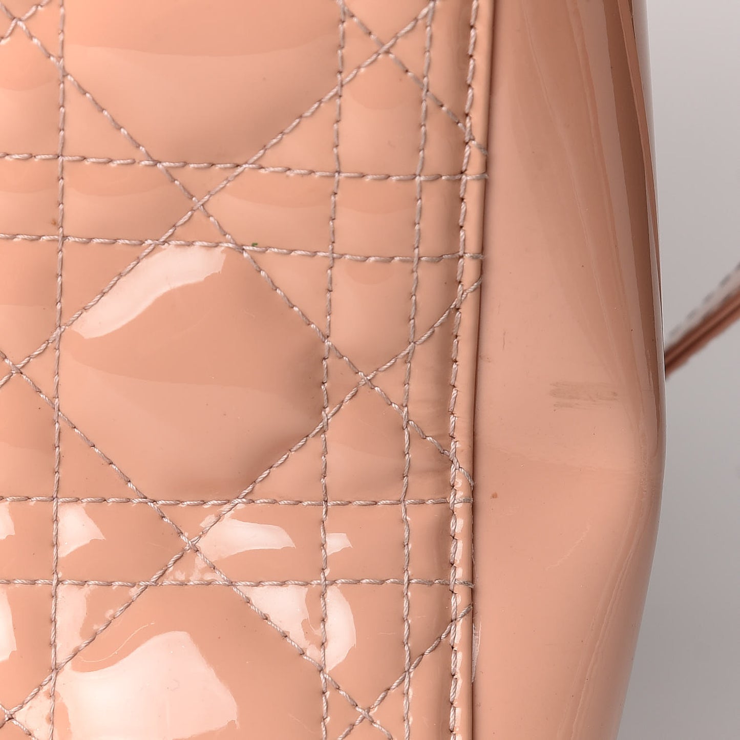 Patent Cannage Large Lady Dior Light Pink