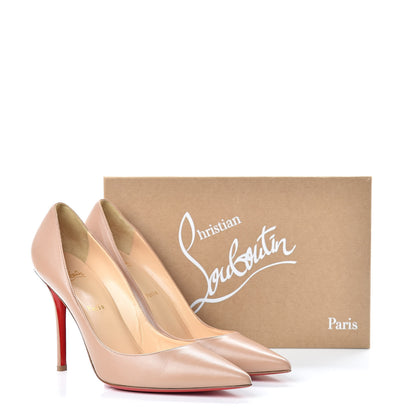 Christian Louboutin Nappa Apostrophy 100 Pumps 40.5 Nude 11 of 11