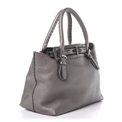 Fendi Cuoio Romano Selleria Small Villa Borghese Tote Peltro 3 of 11