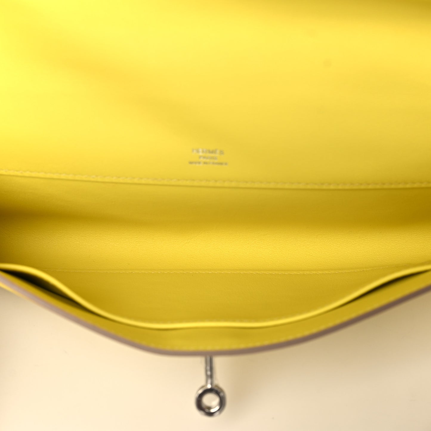Swift Kelly Cut Clutch Pochette Lime