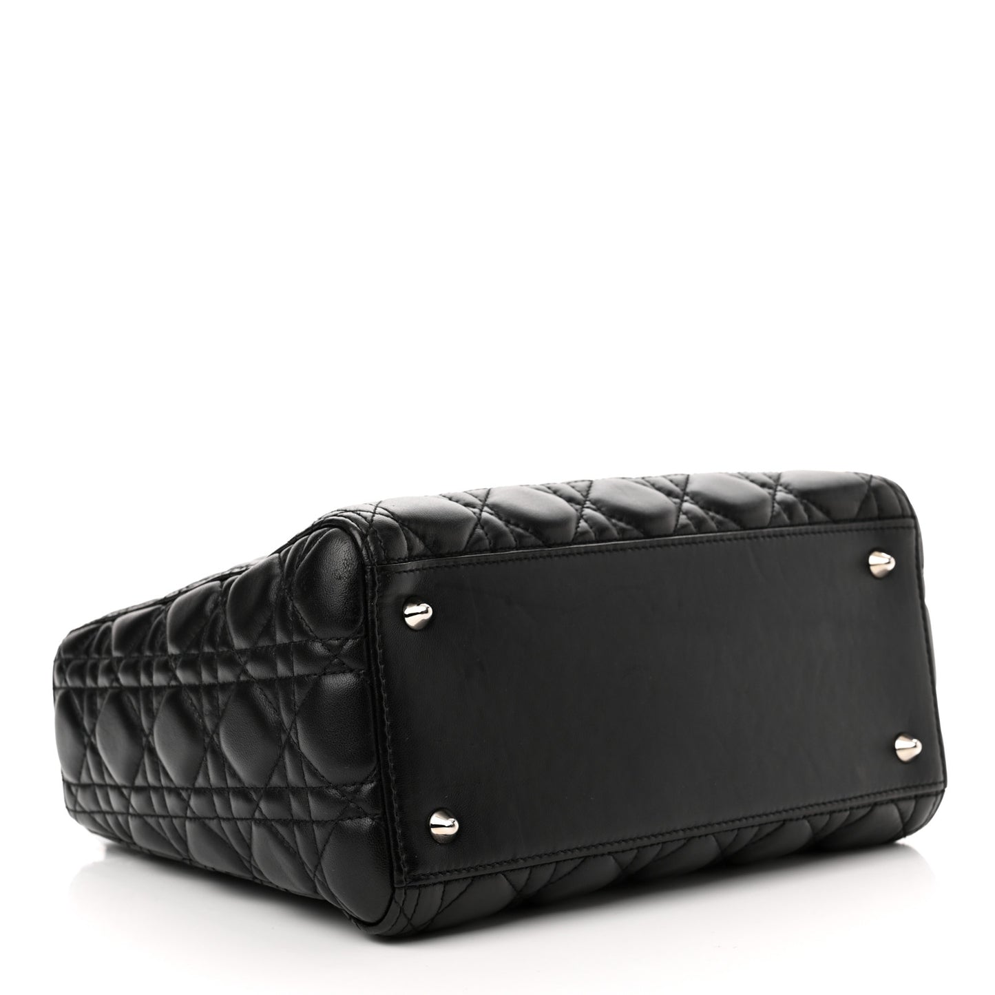 Lambskin Cannage Medium Lady Dior Black