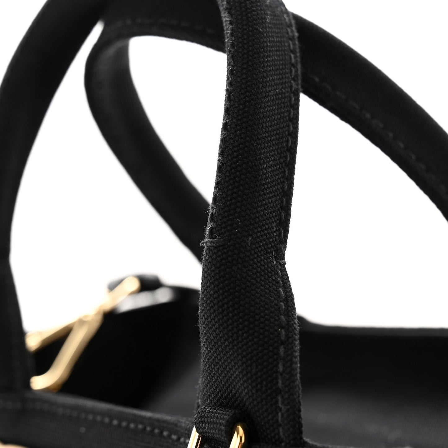 Wicker Canvas Tote Naturale Black