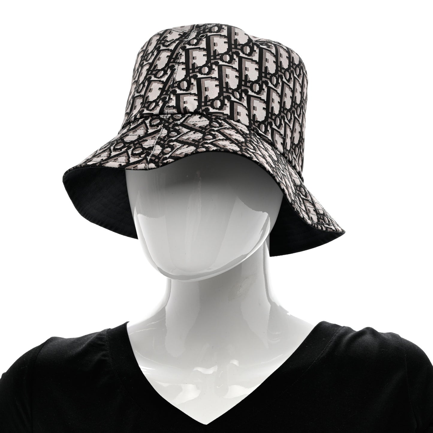 Oblique Reversible Teddy-D Brim Bucket Hat 58 Black