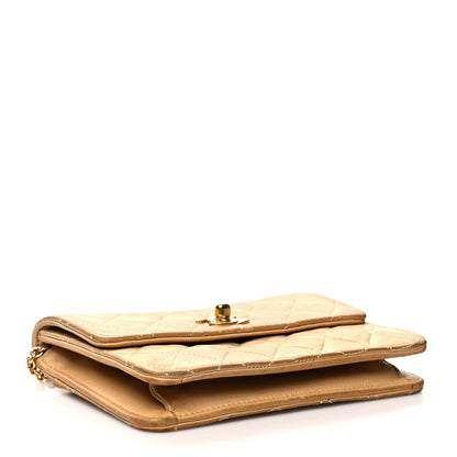 Chanel Lambskin Quilted Mini Flap Beige 3 of 17