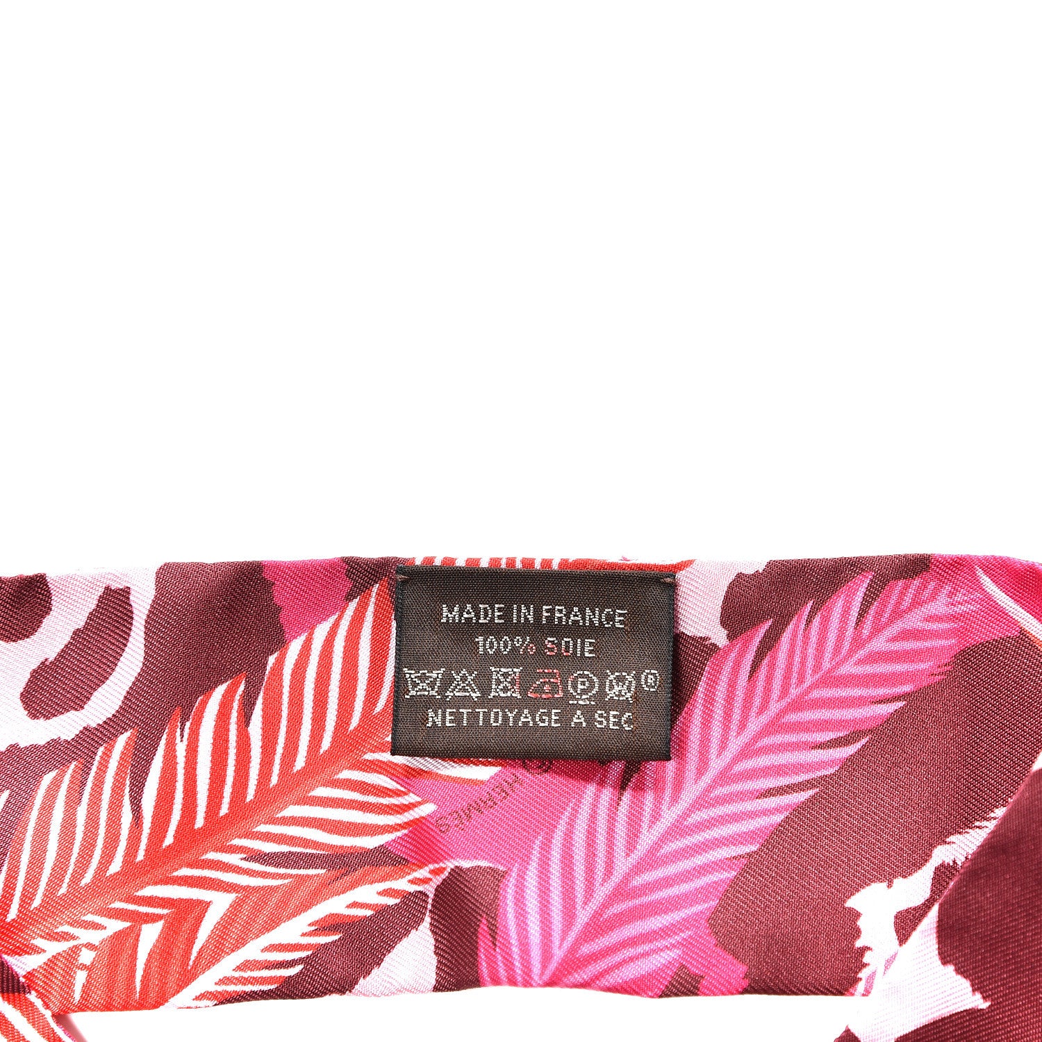 Hermes Silk Jaguar Quetzal Twilly Fuchsia Rose Bordeaux 2 of 3