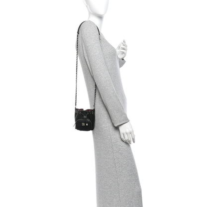 Chanel Caviar Quilted Mini CC Pocket Bucket Bag Black 2 of 11