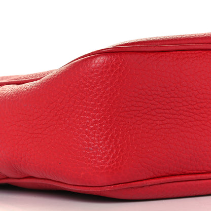 Gucci Pebbled Calfskin Small Soho Disco Bag Vibrant Red 9 of 10
