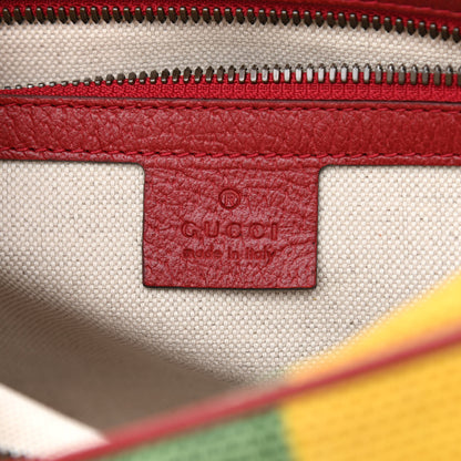 Gucci Canvas Marley Stripe Script Logo Gucci 100 Belt Bag 80 32 Multicolor 6 of 10