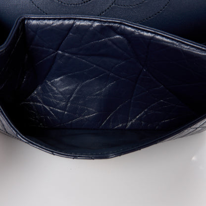 Chanel Aged Calfskin Quilted 2.55 Reissue 225 Flap Navy 11 of 12