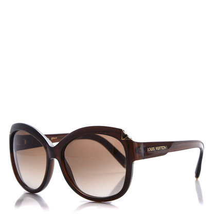 Louis Vuitton Hortensia Z0486W Sunglasses Brown Glitter 1 of 11