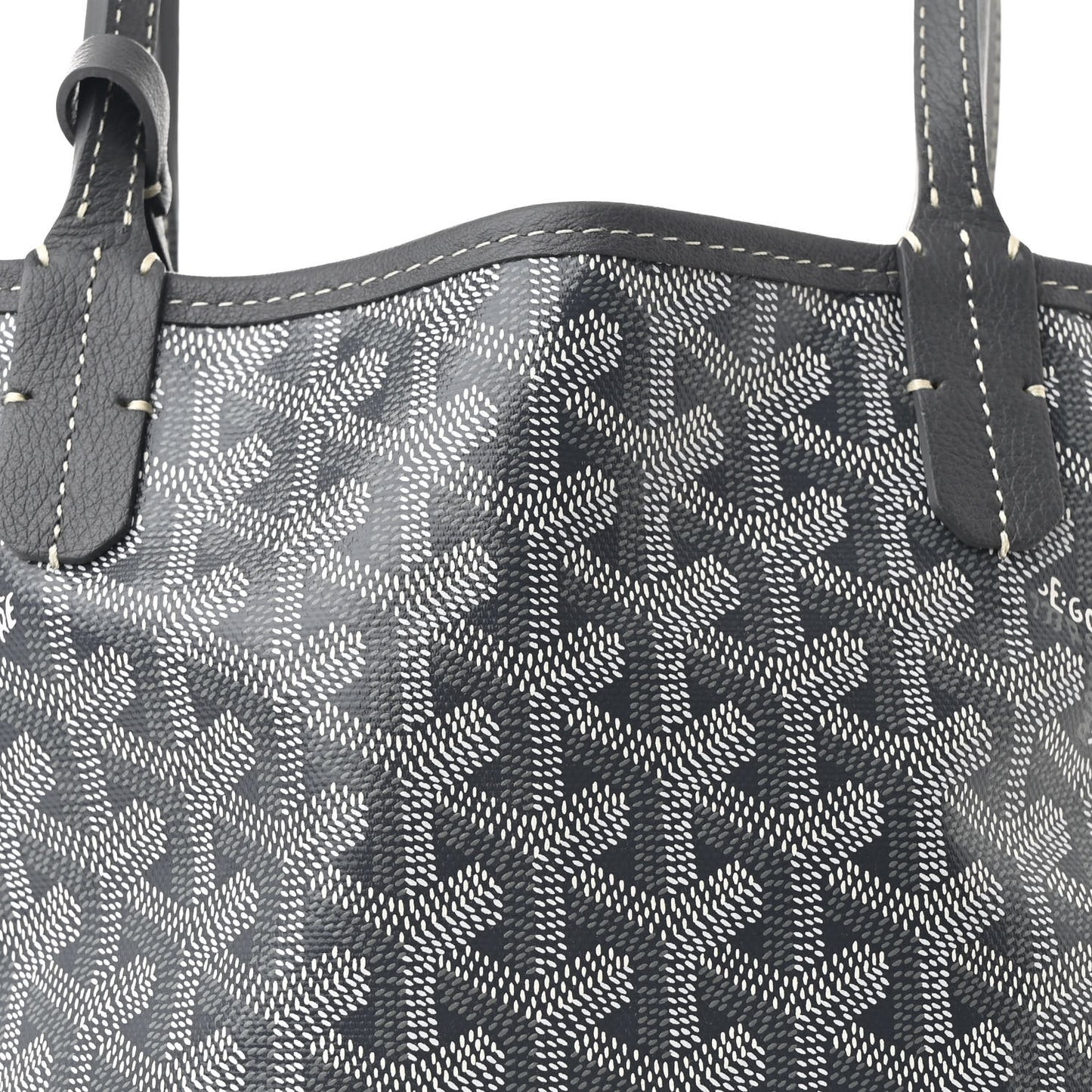 Goyardine Reversible Mini Anjou Grey