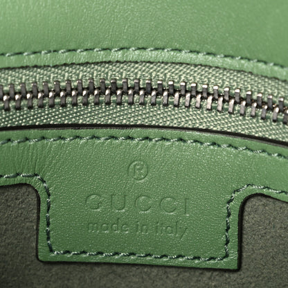 Gucci Senna Calfskin Petite GG Top Handle Shoulder Bag Green Soil Grass 6 of 10