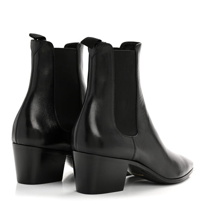 Saint Laurent Incrociato Muriel Vassili 60 Ankle Zip Boots 36 Black 5 of 11