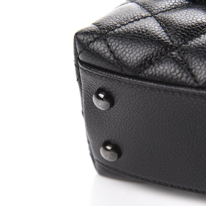 Chanel Iridescent Caviar Quilted Mini Coco Handle Flap So Black 8 of 13
