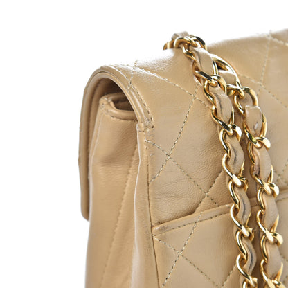 Chanel Lambskin Quilted Medium Single Flap Beige 15 of 19