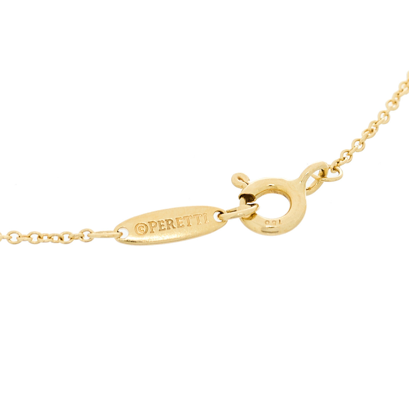 18K Yellow Gold Diamond .35ctw Elsa Peretti Diamonds by the Yard Station Bracelet