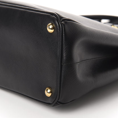 Prada Saffiano Small Galleria Double Zip Tote Black 7 of 10