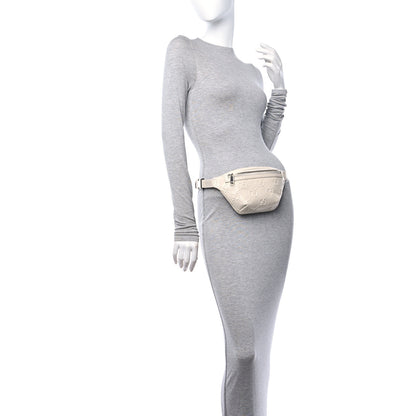 Gucci Calfskin GG Tennis Embossed Belt Bag Mystic White 2 of 10